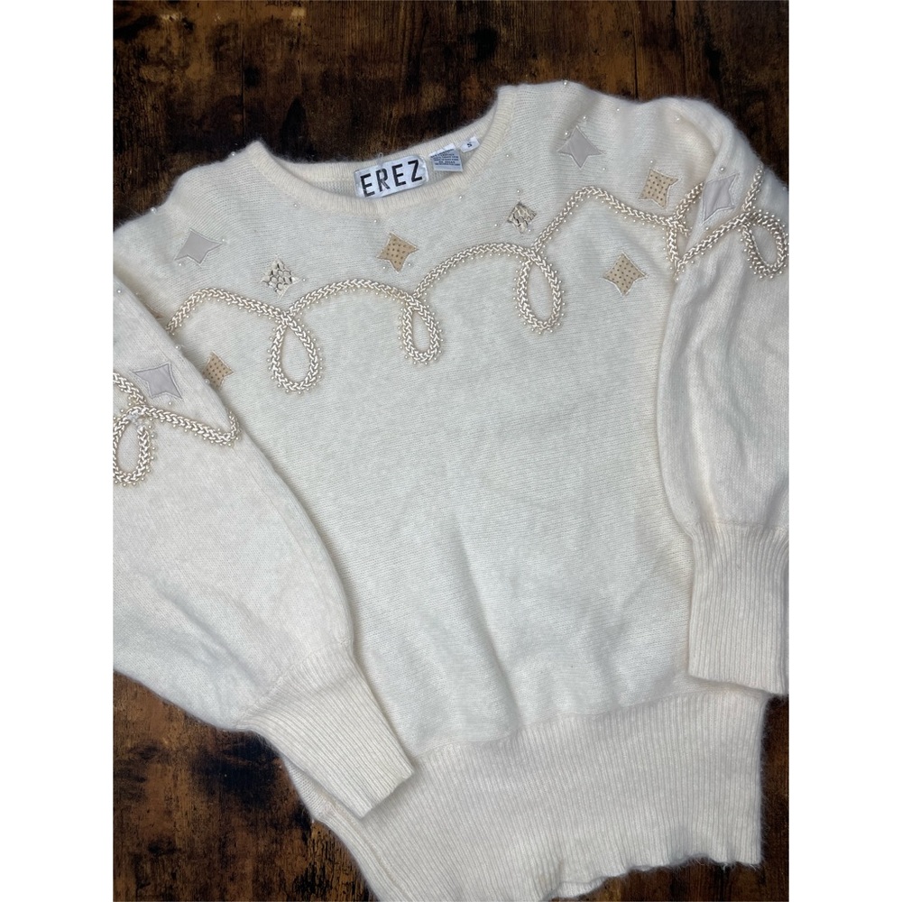 EREZ Vintage Lambswool Angora Sweater